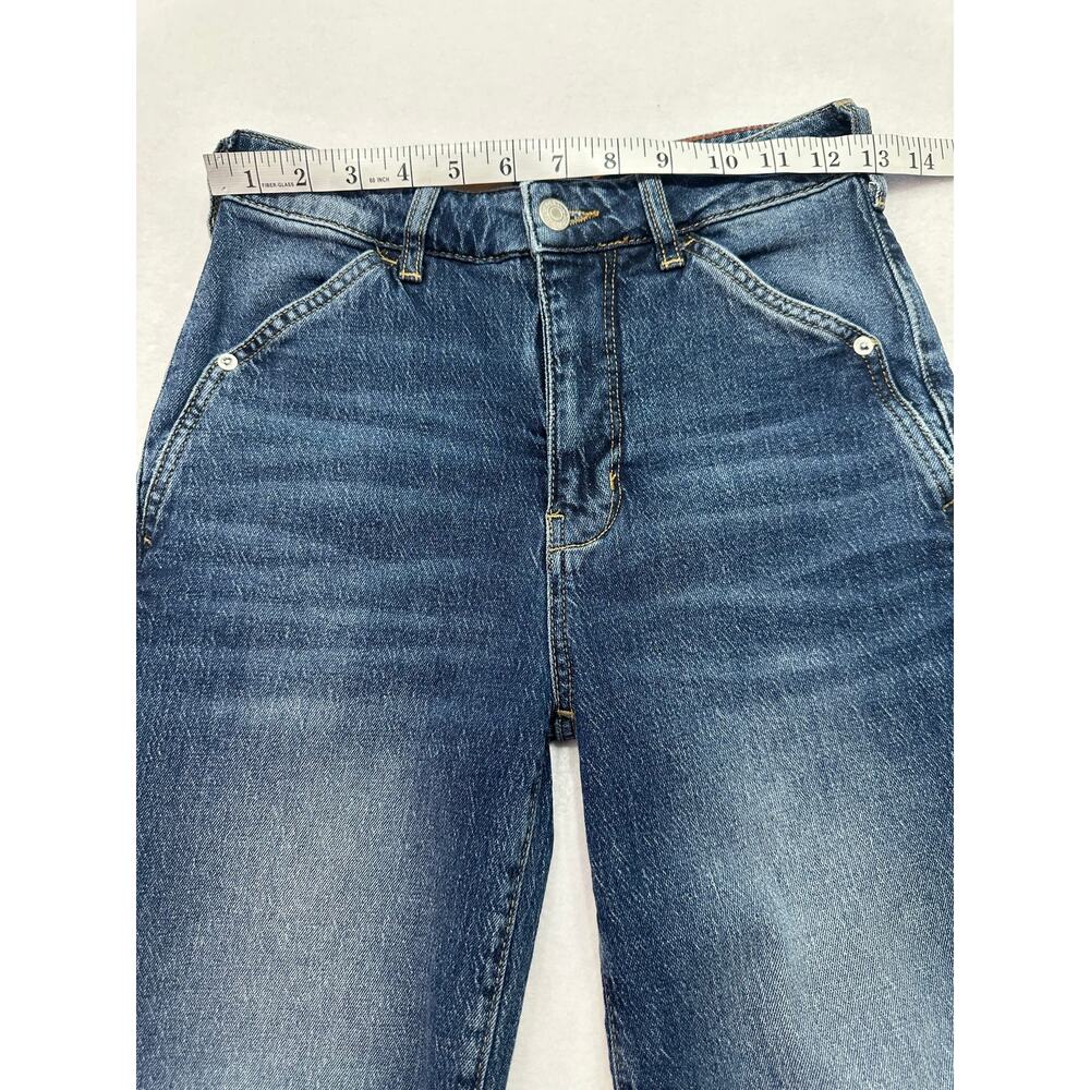 Pilcro Anthropologie High Rise Tapered Boyfriend Jeans Size 25 Medium Wash Denim - Picture 8 of 11